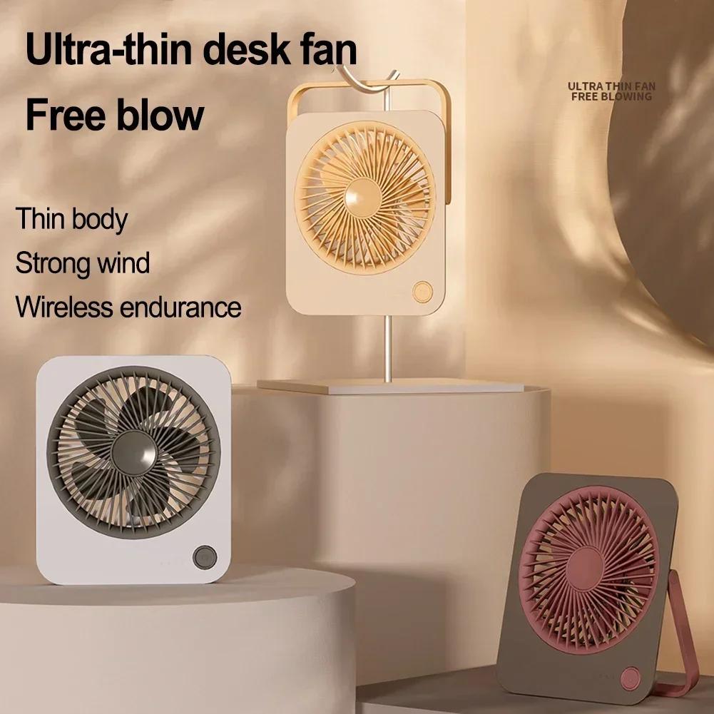Battery Operated Fan Portable Small Fan 4 Speed Settings Compact Design Detachable Fan Frame Battery Operated Desk Fan