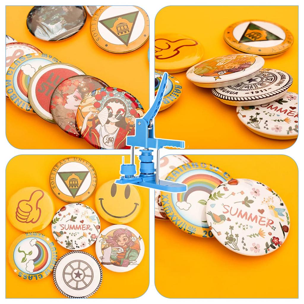Badge Maker Badge Materials Badge Machine 25mm 32mm 58mm Base 3 Sizes Badge DIY Badge Machine 400 Badge Materials Included Badge Making Machine