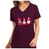 Women's New Cute Valentine's Day Love Pocket V-neck Short Sleeve Loose Top