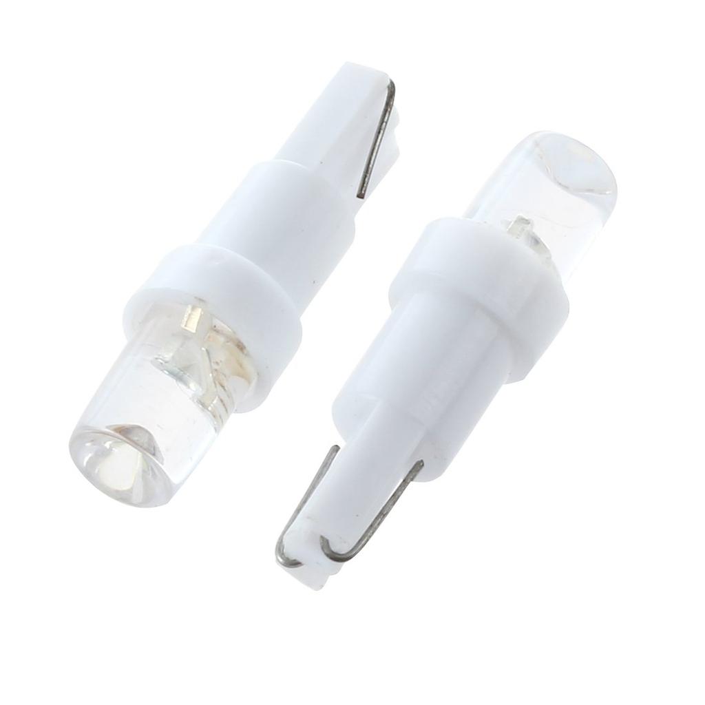 Vaorwne 10x T5 W1.2W W3W 1 SMD Dashboard LED Car White