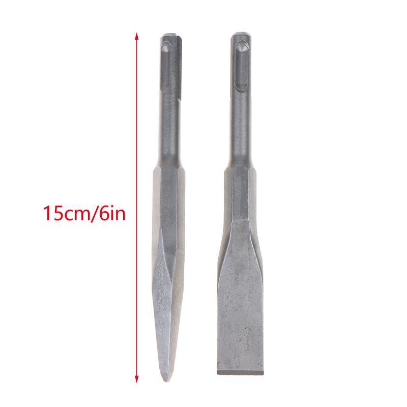 Durable Hexagonal Shank Slotting Chisel Steel Flat Head Impact Bit Wear-Resistant High Hardness Impact Drill Bit Brick