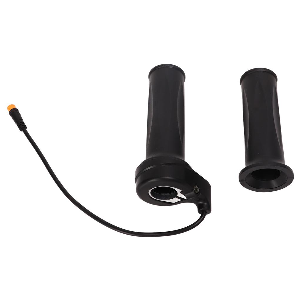 1 Pair Electric Bike Throttle Grips Universal Sensitive Scooter Accelerator Handle with Waterproof Joint for Conversion
