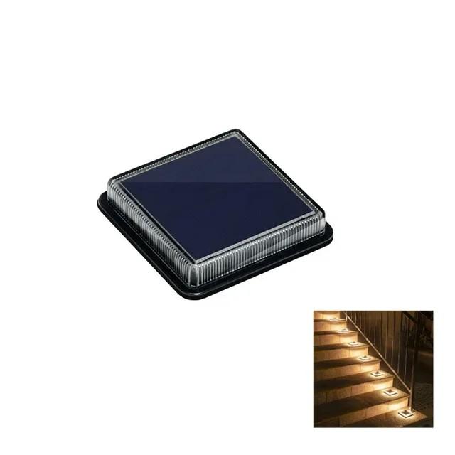LED Solar Power Disk Light Outdoor Garden Solar Underground Light Deck Light Spotlight Buried Led Lamp Garden Decor