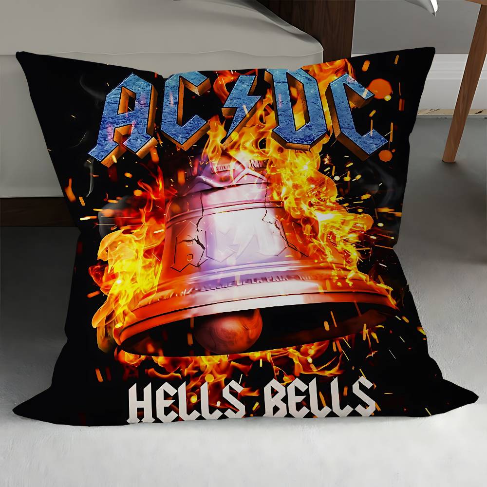 Music Art A-ACDC Pillow Gifts Home Office Furnishings Bedroom Sofa Car Cushion Cover Case 45x45cm