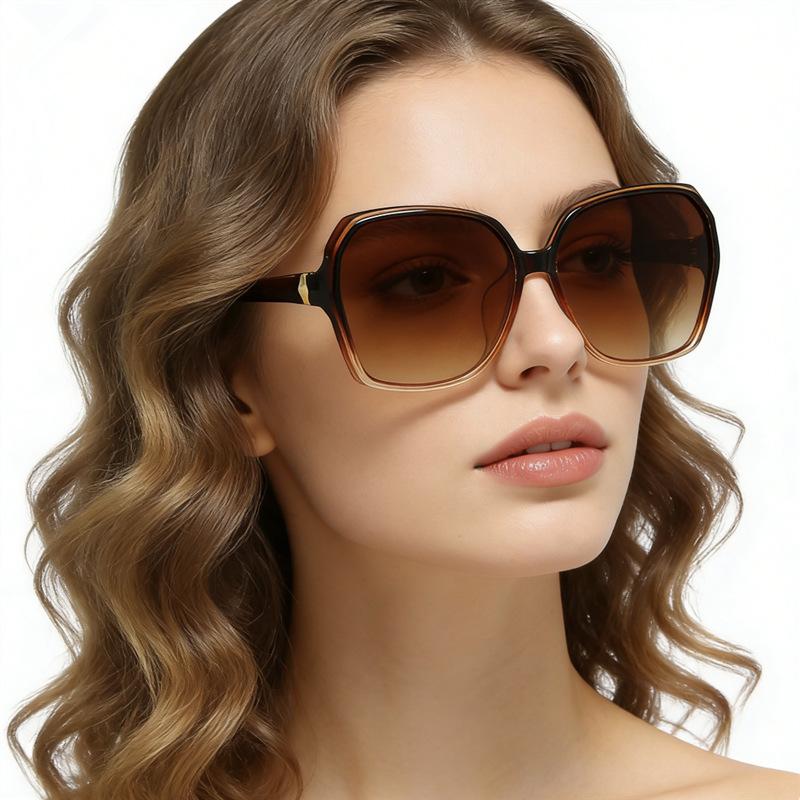 Sunglasses, High-Quality Street Stalls, Sunglasses, Uv-Proof Glasses, Women'S Large Frame, Thin Face Tide