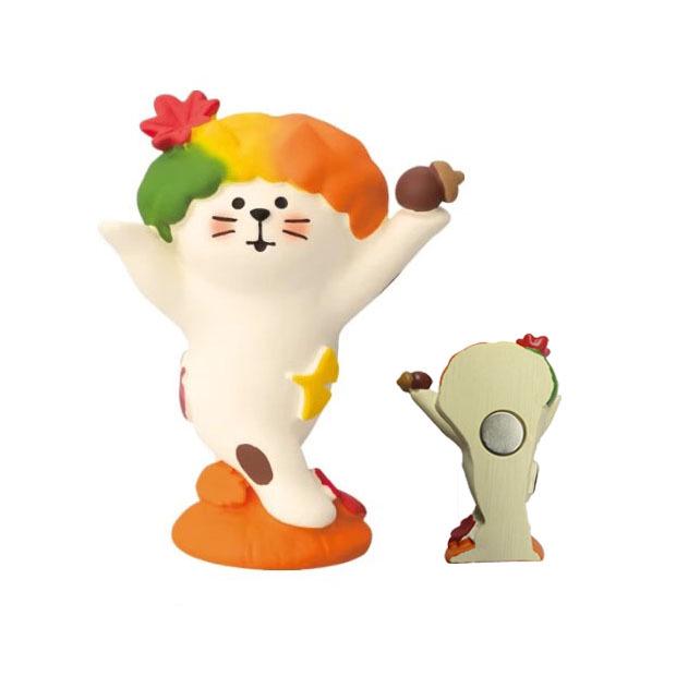 Japanese Cat Magnet: Cute Resin Sticker & Message Clip Toy for Refrigerator Decor