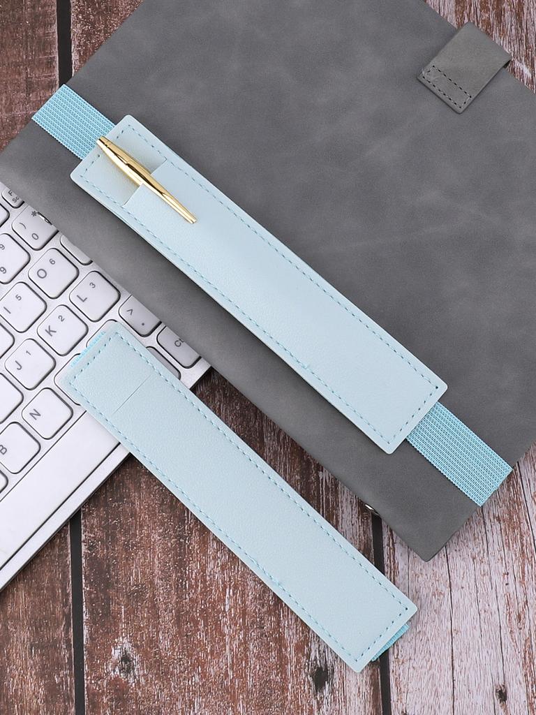 1pc Leather Durable Pen Clip Large Capacity Upgrades Pen Clip School Gift Fun Fountain Pen Clip School Supplies Pencilcase