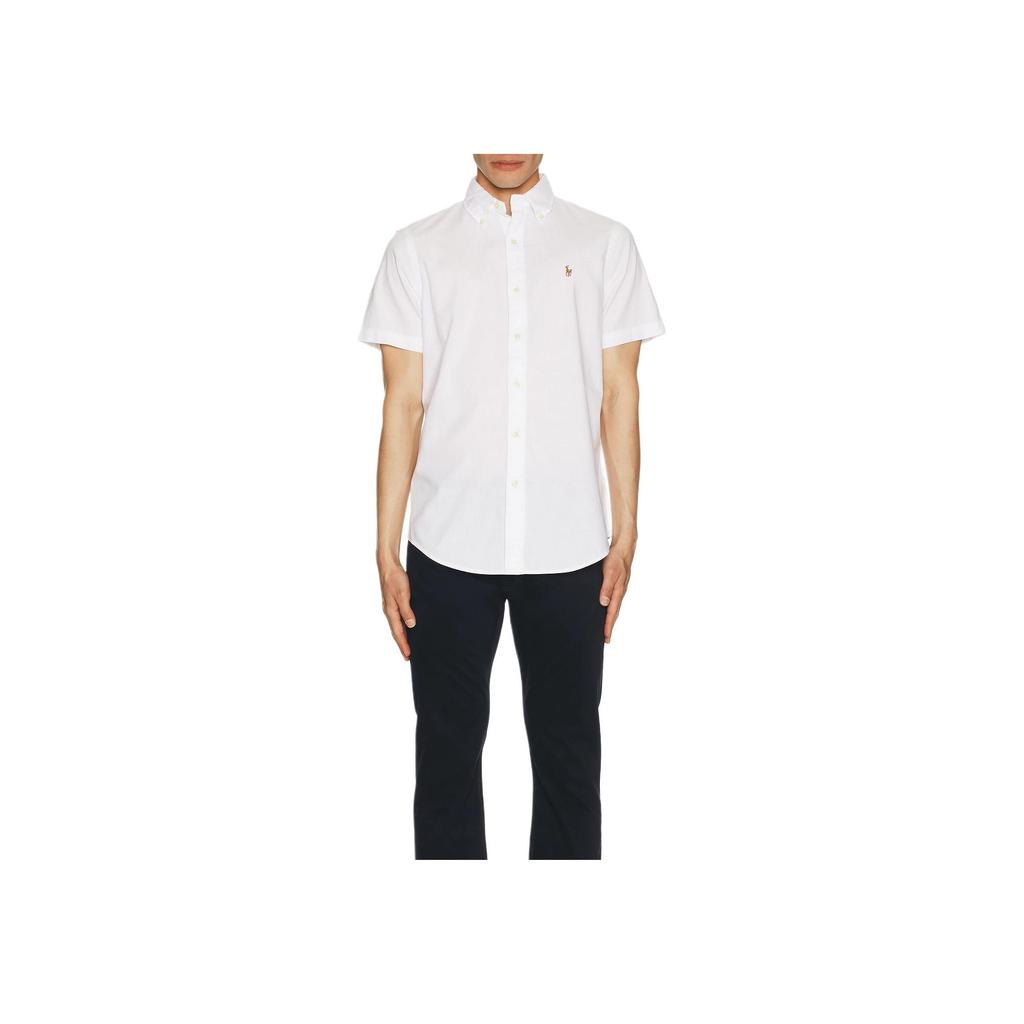 Polo Ralph Lauren Classic Fit Embroidered Short Sleeve Button-Up Shirt Men shirts 710842642-001