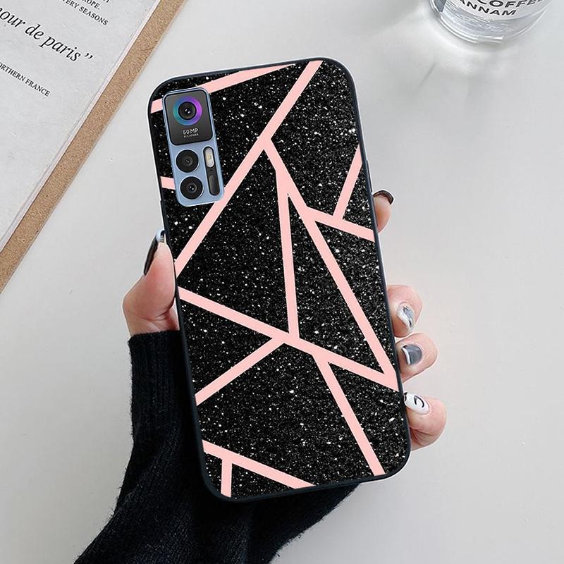 

For TCL 30 5G Case 30+ Love Heart Silicone Phone Cover For TCL 30 Plus T676K T676J Funda Shockproof Bumper Shell TCL 30