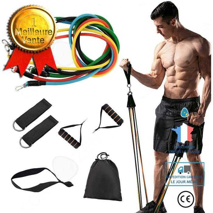 

C® Bandes de résistance Exercice 11 PCS Set pour Hommes Femmes, Fitness stretch Bandes d entraînement pour Home Gym Fitness