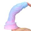 Adult Sex Toy Development Anal Expansion Device  Luminous Platinum Silicone Phantom Dragon Dildo Orgasmic Wand