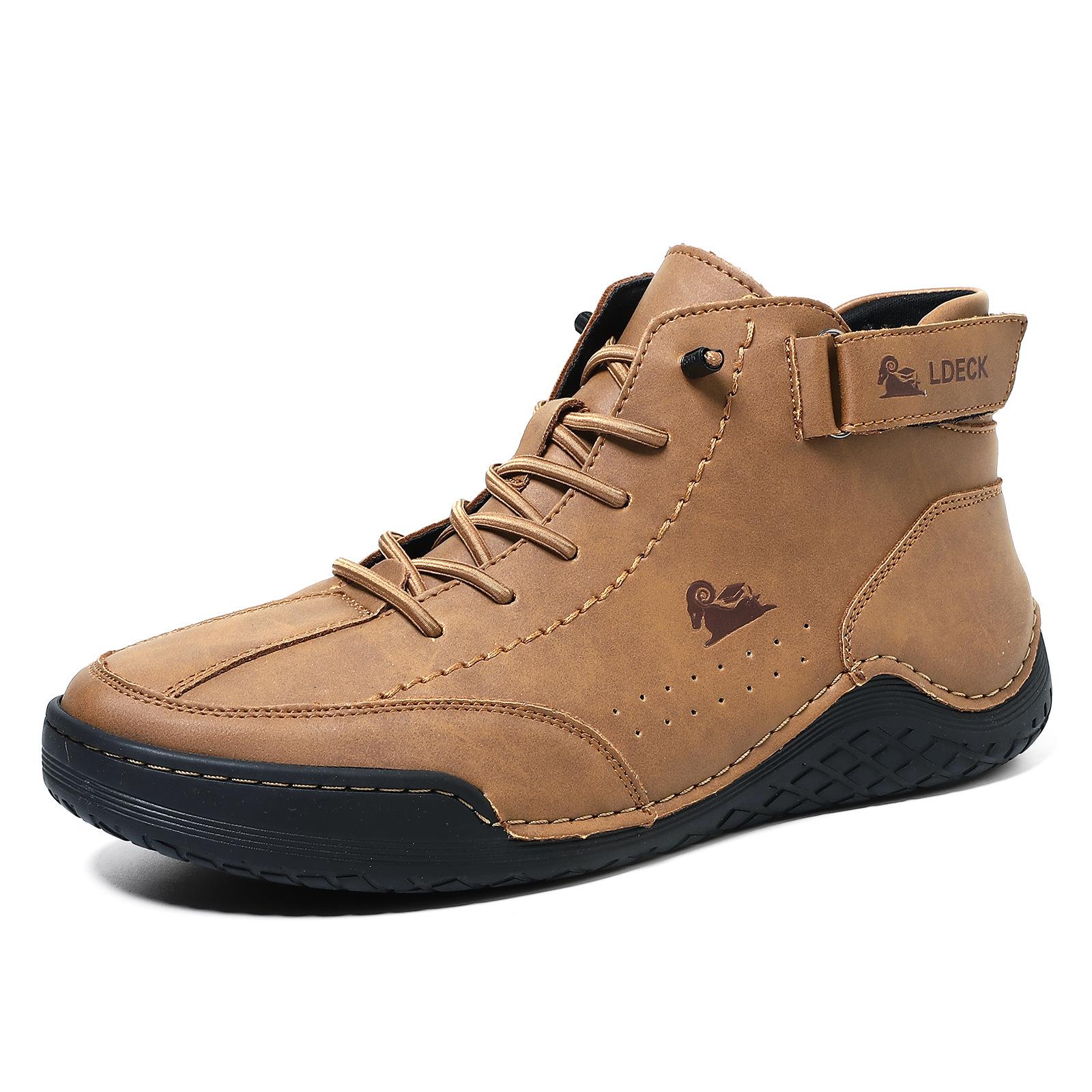 Men s High-Top Octopus Martin Boots - Casual Autumn & Winter Short Boots 46 коричневый