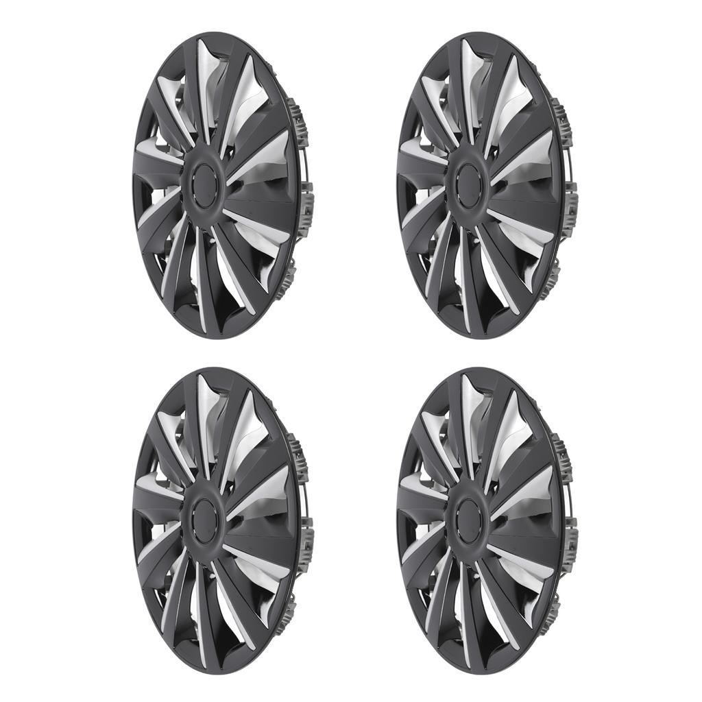 4 Pcs 14in Wheel Hub Cap Full Protection Stylish Look Wheel Rim Cover Hubcaps Universal Fit for Any 14in Steel Wheels