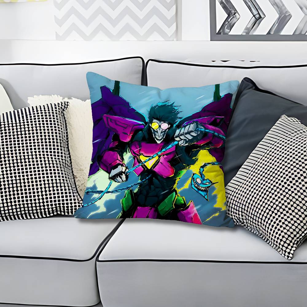 

DDeltarune Game Spamton Anime Celebrity Merchandise AllMatch Printed Pillow Case Sofa Car Office Room Decoration Protector 30x30cm