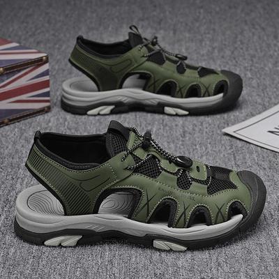 Sandals Men's Summer Mesh High-end Beach Shoes Men's Teen Breathable Beach Shoes Casual Hollow Hollow Shoes