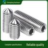 304 Stainless Steel Cone Point Set Screw, Hex Socket, Headless, M6/M8/M10/M12