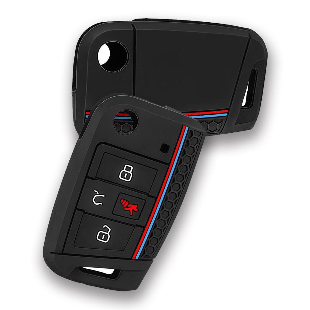 Silicone Key Case Cover For Vw Polo Golf 7 Tiguan For Skoda Octavia Kodiaq Karoq For Seat Ateca Leon Ibiza