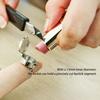 Lipstick Ring Stainless Steel Opening Adjustable Ring with Hollow Carving Box Design Lip Care Emergency Storage Ring Miniature Storage Accessory