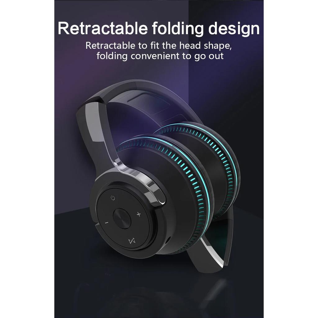 Słuchawki Bluetooth Słuchawki Bezprzewodowe H2 Max Zestawy Słuchawkowe Składane Shock Bass Stereo Słuchawki Douszne Obsługa TF FM