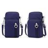 Casual Small Shoulder Bag Women Cell Phone Pocket Case Waterproof Nylon Sport Arm Package Mini Messenger Purse Crossbody Handbag
