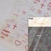 1pcs New 5D Bronzing Punk Moon Nail Art Charms Gothic Star Adhesive Slider Press on Nail Decoration Decals Accessories DIY