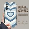 Cute Cartoon Pattern Cream Texture Casing Wavy Edge Soft Silicone Cover Phone Case for Samsung
