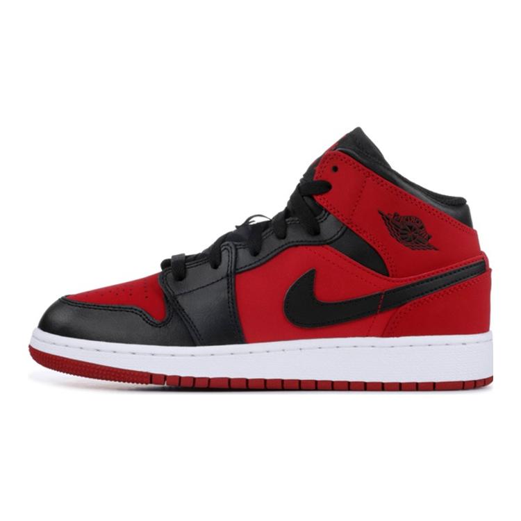 

Новые Jordan 1 Mid Gym Red Black GS 554725-610 36