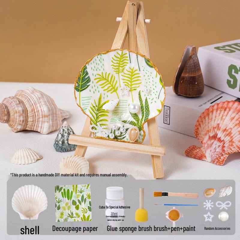 Handmade DIY Butterfly Bone Shell Jewelry Tray Pack for Team Building and Parent-Child Activities.