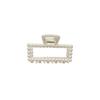 Elegant Korean Pearl Shark Hairpin Clip for Back of Head 