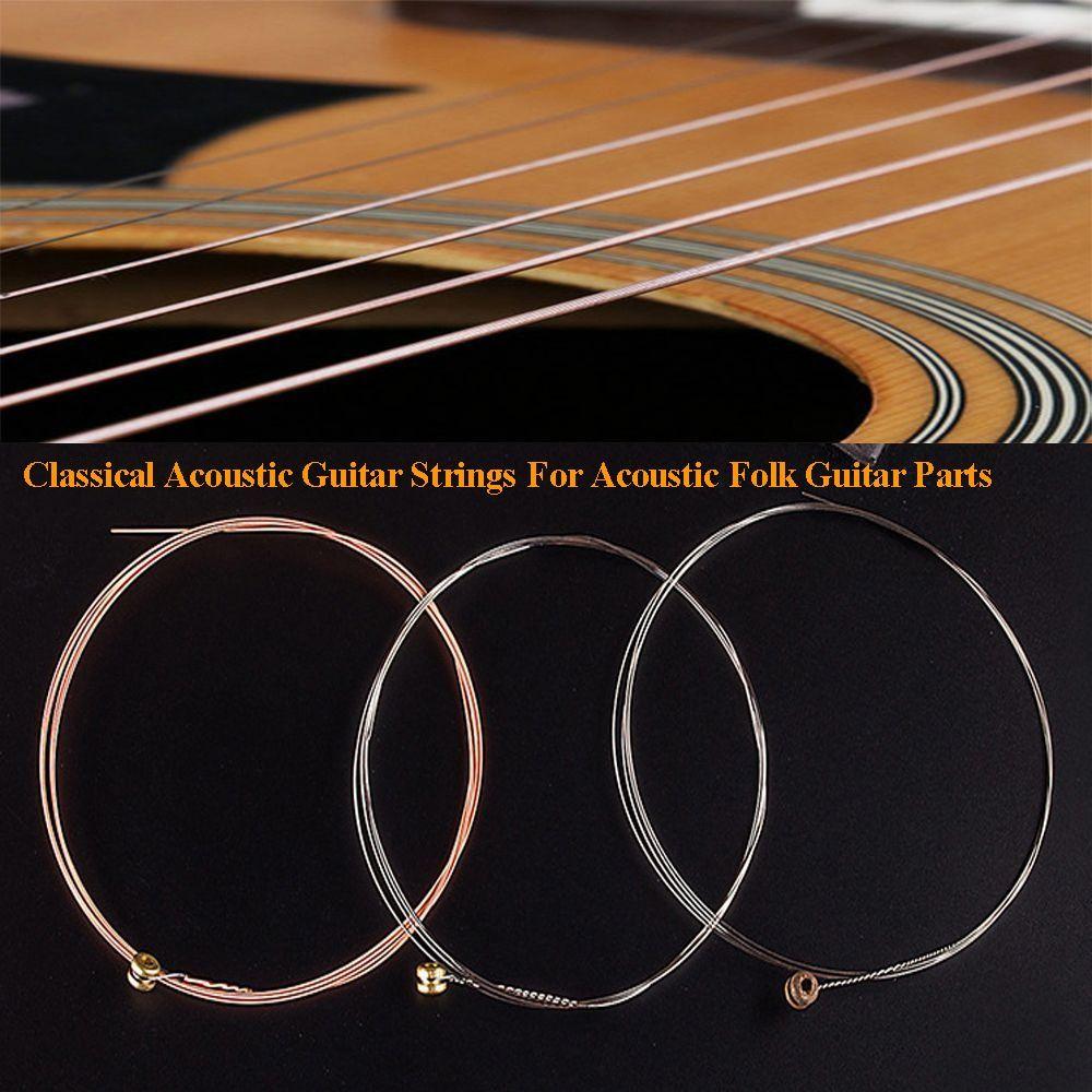 Stainless Steel Copper Folk Guitar Strings For Acoustic Folk Guitar