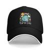 Earth Day Shirt Kids And Women Planet Smile Baseball Cap Outdoor Sports Trucker Hat Summer Unisex-Teens Stylish Baseball Caps
