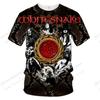 Neues Rock BAND Whitesnake Muster 3D Druck T-Shirt Herren Damen Mode Trendiger Street Style Heavy Metal Rock Kurzarm Oberteile T-Shirts