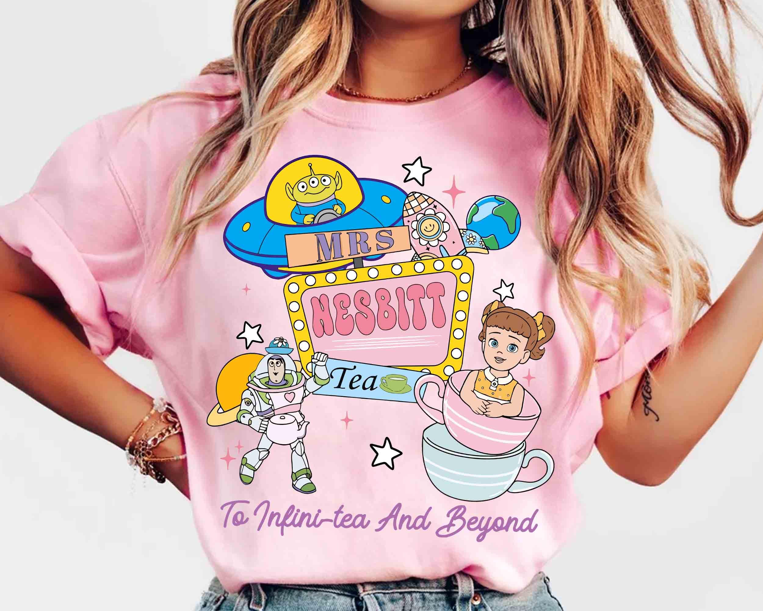 

Retro Buzz Lightyear Mrs Nesbitts Tea House To Infinity And Beyond Shirt Magic Kingdom Disneyland Family 2025 Gift S