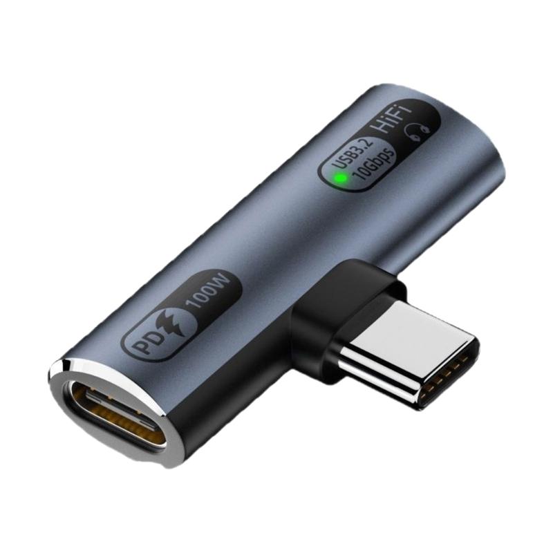 Rozbočovač typu C USB C Audio a PD100w Nabíjecí adaptér USB C Adaptér pro hudbu a napájení 10Gbps Přenos dat