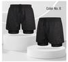 Men's Quick-Dry Double-Layer Swim Trunks - Large, Anti-Embarrassment, Boxer Style, Professional Hot Spring Set
