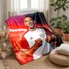 Harry Kane Theme Blanket Soft Flannel Blanket Plush Throw Blanket Cozy Sofa Bed Blanket for Home Decor