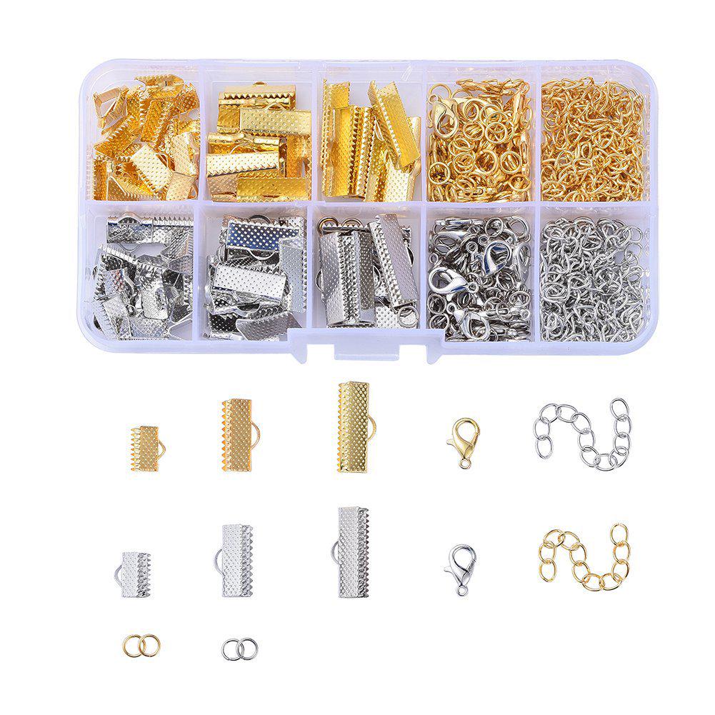 

Toggle and Lobster Clasp Cord End Chain Set for DIY Handmade Jewelry