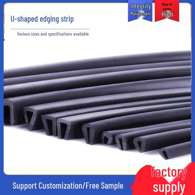U-Shaped Rubber Edge Protector: Glass, Metal, and Steel Anti-Collision Edge Banding & Sealing Strip
