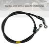 Motorcycle Braking System Steel Reinforced Brake Hose Flexible Rubber Cover High Pressure Resistance Easy Mount Design