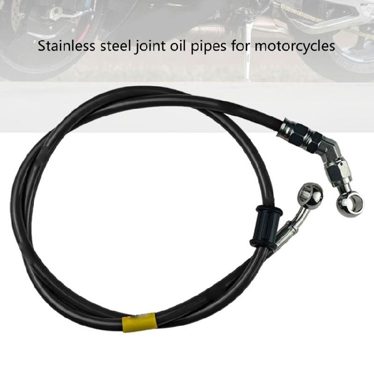 Motorcycle Braking System Steel Reinforced Brake Hose Flexible Rubber Cover High Pressure Resistance Easy Mount Design
