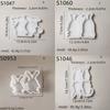Bunnies Statue Silicone Candle Molds for Candle Soap Home Decoration Animal Shape Silicone Candle Molds for Epoxy Resin