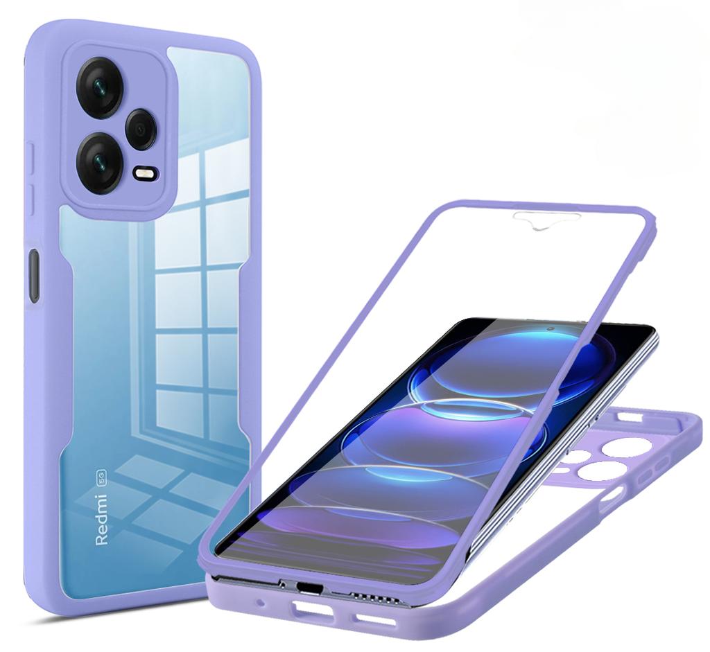 360 Clear Case for Xiaomi 12T Pro 13 Lite Redmi Note 12 11 Pro Plus 5G 12S 11S POCO X5 Pro F5 Full Protection Phone Bumper Cover