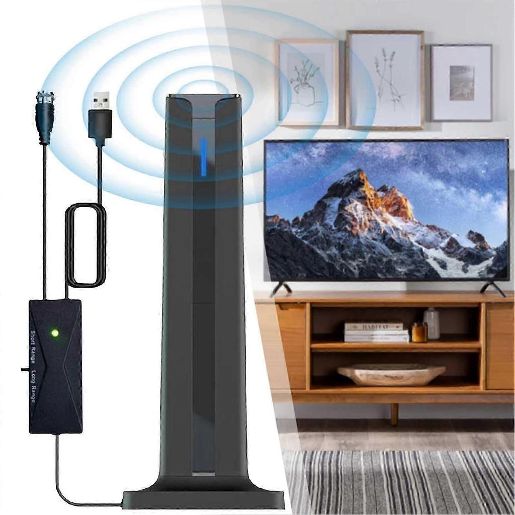 Digital HD TV Antenna Indoor, HDTV 1080P 4K Long Range High-Gain Antenna for Smart TVs