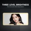 Car LED Makeup Mirror HD Mirror Three Gear Adjustment Rechargeable Large Screen Fill Light Vanity Mirror For Car Sun Visor Plate Interior Mirrors6