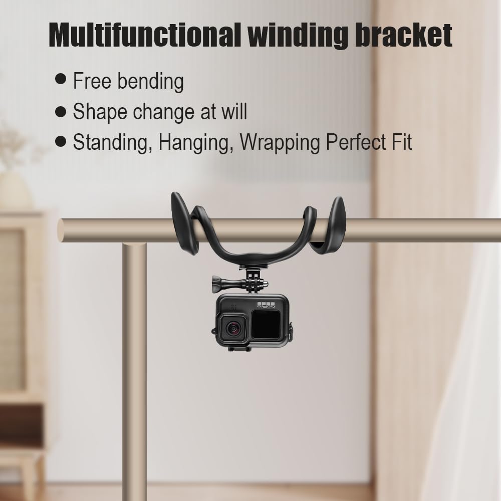 Taisioner Elastyczne Ramię Kamera Szyja Naszyjnik Styl Uchwyt na Smartfon do Akcji Elastyczne Giętkie Selfie z Uchwytem na Smartfon Mocowanie typu U, Kamery,