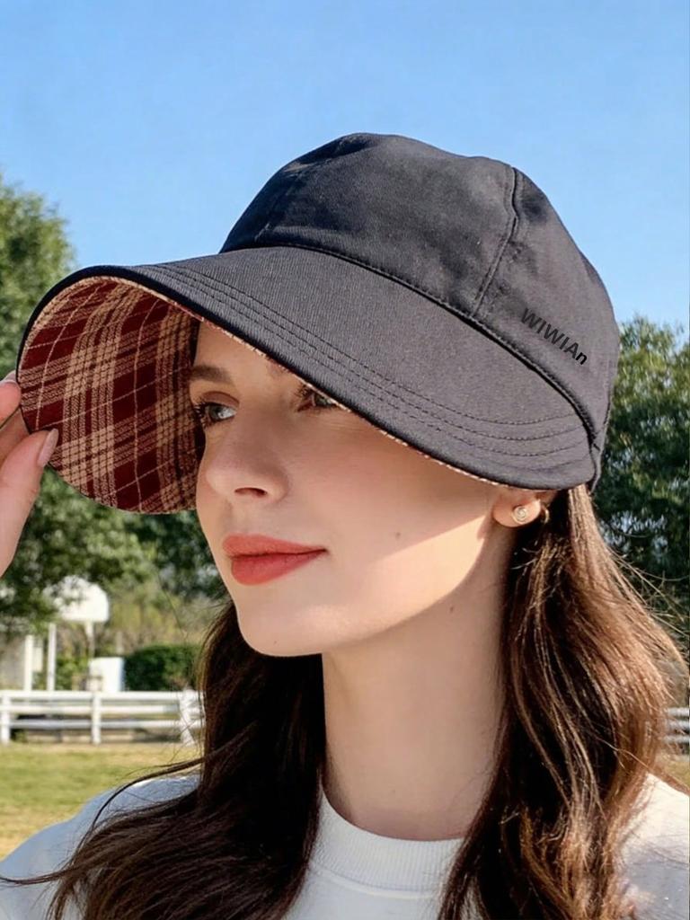 1pc Reversible Women Bucket Hat, Sun Protection, Suitable For Daily Outdoor, Sports, Cycling, Hiking, Beach And Other Scenarios