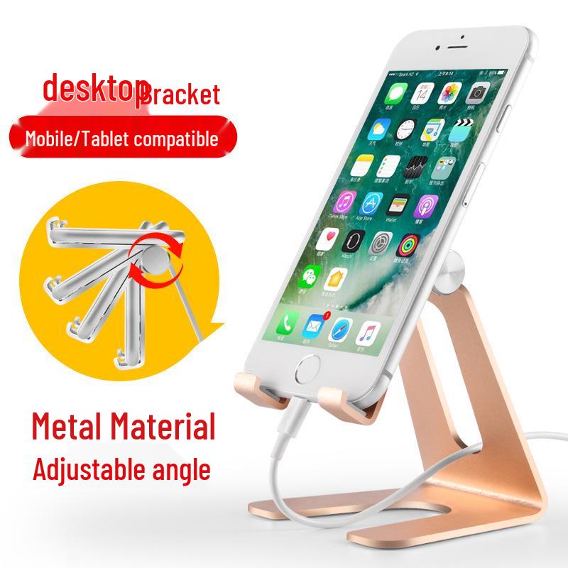 Meitelong Metal Phone and Tablet Holder for Desktop or Bedside Use - Perfect for iPad and Douyin Live Streaming.