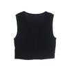 2025 Spring/Summer Women's French Chic Knitted Slimming Vest & Midi A-line Skirt Set.