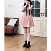 Xiaoxiangfeng Temperament Thousand Gold Feeling Dress Women's Clothing Summer New Fashion Bow Vest A Word Skirt