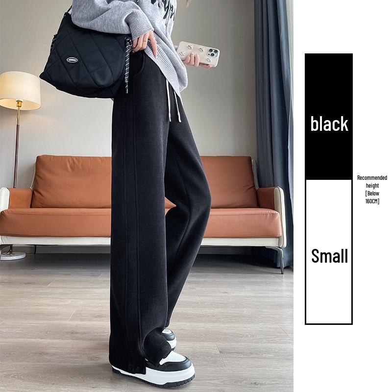 2025 Versatile Lambswool Warm Commuting Pants: Autumn/Winter Plus Velvet Casual Slit Style